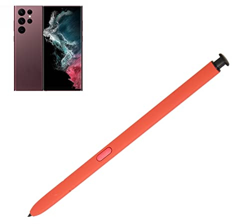 S22 Ultra Stylus Pen Ersatz, Touchscreen Stylus Pencil S Pen für Galaxy S22 Ultra mit Stiftspitzen und Spitzen, ohne Bluetooth-Funktion (Orange)