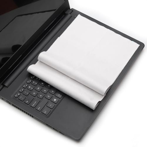 Lot de 2 chiffons de nettoyage en microfibre pour ordinateur portable – Nettoie la poussière et protège le clavier, compatible avec les ordinateurs portables Dell/HP/Acer/ASUS/Lenovo/Samsung/LG, etc