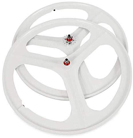 Fahrrad-Laufrad, 700C Fixed-Gear-Räder, 26-Zoll-Fixed-Gear-Fahrrad-Laufradsatz, 3-Speichen-Felge, Single-Speed-vorne und hinten, Fixie-Fahrradräder, Schienenrad, Drahtreifen-Fahrradrad, (vorne und h
