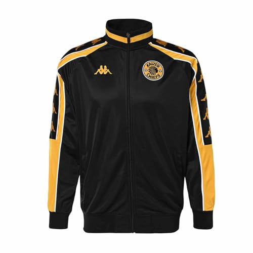 Kappa - Chaqueta Ahran Retro Kaizer Chiefs 23/24 para hombre, color negro, talla 3XL, Negro, XXXL