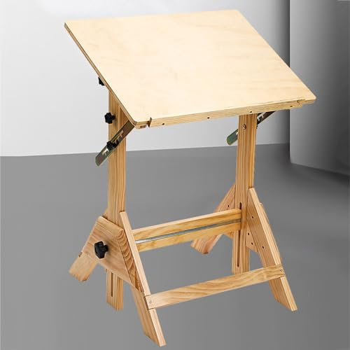 Vituord Zeichentisch Aus Holz, 23,6 X 34,5 Künstler-Zeichentisch, Mit Einstellbarem Winkel, Neigbarer Tischplatte, Für Kunstwerke, Grafikdesign, Lesen, Malen