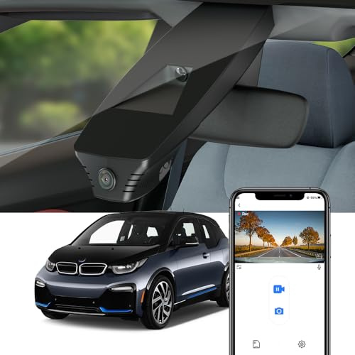 Fitcamx Dashcam 4K Geeignet für BMW i3 2018-2021 94Ah 120Ah (HD2-D6400, Length 35cm), OEM Autokamera 2160P UHD Video WiFi, G-Sensor, Loop-Aufnahme, WDR Dashcam mit akku, Plug & Play, mit 64GB Karte