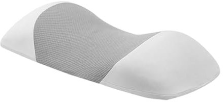 Balakaka Almohadas Lumbares Espuma Viscoelástica, Almohada de Apoyo Lumbar para Dormir, Cojin Lumbar para Aliviar el Dolor de Espalda Baja para Cama y Silla, Gris Claro