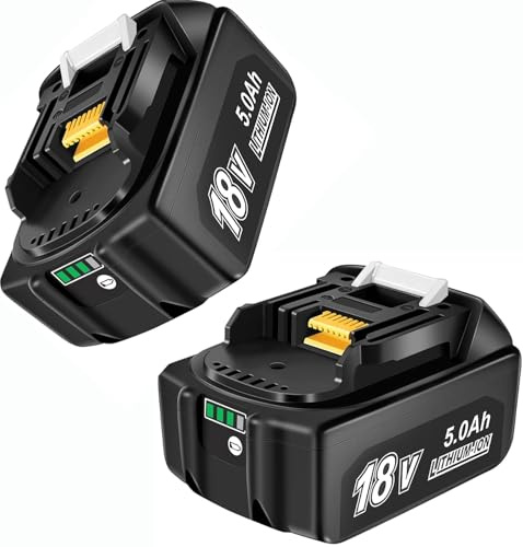 2 Paquetes – Baterías de Repuesto para Makita 18V 5.0Ah – Potencia y Fiabilidad para Tus Herramientas Eléctricas