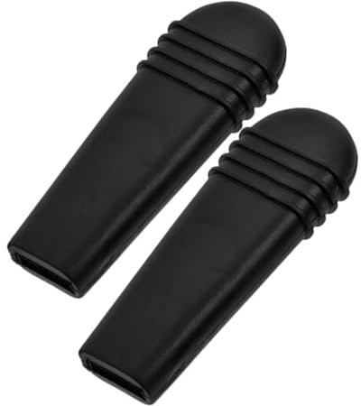 SEWOART Rollstuhl Bremsgriffe Rollstuhl Ersatzteile 2 Stück Pvc Schwarz Einfach zu Montieren für Mehr und Bessere Handhabung