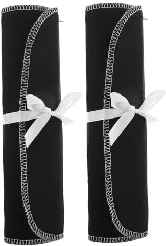KOCKSHION Tissu Noir Paquet à Couverts 2pcs Anti-ternissement Cuisine