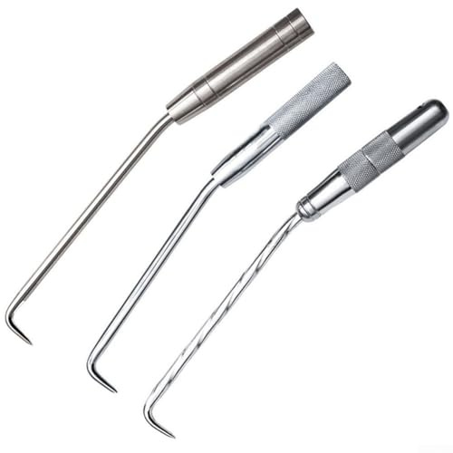 Construction Site Steel Bar Wire Hook Clamp, Hand Tool with Chrome Plated Iron Material for Wire Winding and Tying (B)