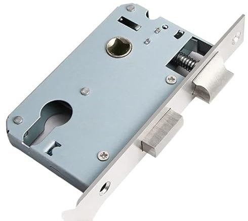 Serratura Porta Interna Inossidabile Corpo della serratura di sicurezza in acciaio inossidabile, meccanica silenziosa, maniglia porta, pezzi ricambio(A1)