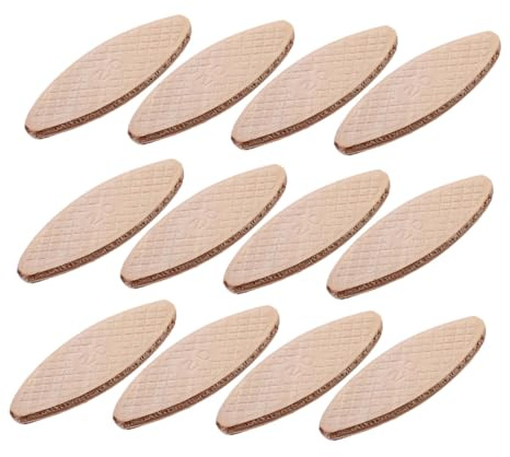 DEARMAMY 100pcs Wood Joining Biscuits Pack for Tenon Machine Compressed Hardwood Boards for Accurate Joint Connection Expands with Water-based Glue Suitable for Hardwoods MDF and Chipboard
