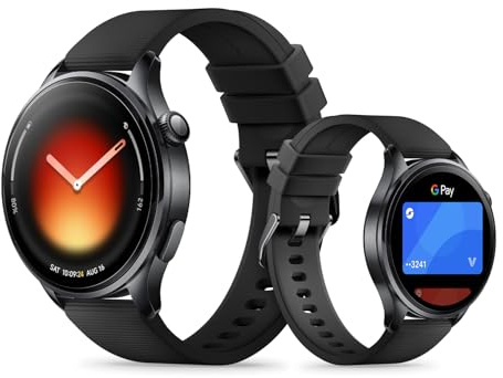 XIAOMI Watch 5 Smartwatch, Google Wear OS, pagos NFC, AI con Gemini, Pantalla de 1,54”, hasta 6 días de autonomía, GPS y Seguimiento Fitness, Control por Gestos, 47 mm, Bluetooth, Negro