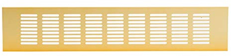 80x500mm Aluminium Lüftungsgitter Gold Stegblech Lüftung Alu-Gitter Gitter Möbelgitter Möbellüftung