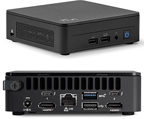 Intel NUC 13 Arena Canyon Mini PC NUC13ANKi7 Mini Desktop Computer/HTPC 13th Gen. Intel Core i7-1360P,12 Cores(4P+8E), 16 threads,WiFi 6, Bluetooth 5.3,Windows 11 Pro(32GB DDR4 RAM,2TB PCIe SSD)