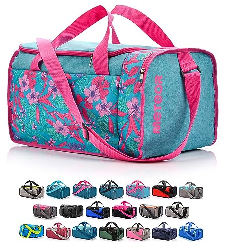 Sac de Sport 20 L / 40 L Grande capacité – Gym, Fitness, Piscine, Voyage – Poche latérale, Double Zip, bandoulière – Torbes Meteor Cabine Ryanair/EasyJet