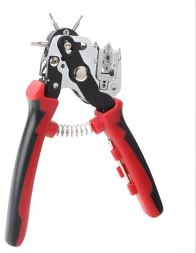 Advokingtap Set di pinze perforatrici 6 in 1, resistenti, in acciaio inox, per cinture in pelle, con 6 aghi intercambiabili, per fai da te, cartone, carta