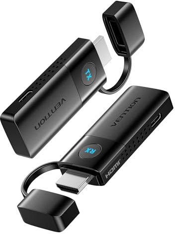 VENTION Mini Wireless HDMI Transmitter and Receiver 165FT/50M,4K Decode 1080P@60Hz Ultra HD Video Output, Plug&Play 5G for Video and Audio to Monitor from Monitor/Projector/TV