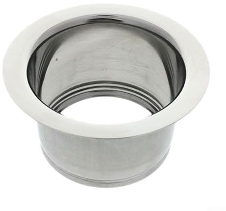 Besttoolifes Extended Sink Flange for 3-Bolt Garbage Disposals, 304 Stainless Steel Replacement Part for Standard Sink Drain Hole