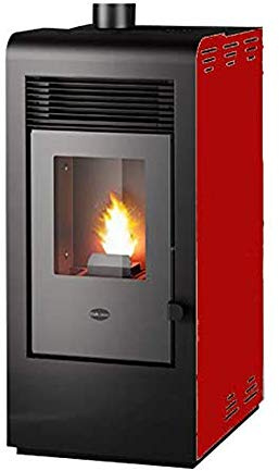 Eva Calor Rita Poêle à granulés Rouge 9 kW