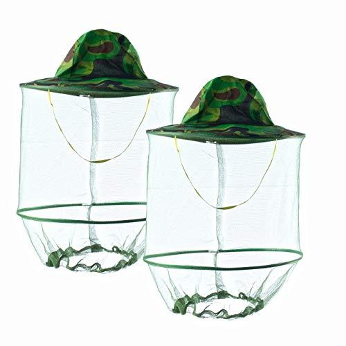 2 Stück Bienenzuchtschleier Hut Moskito Kopf Netz Imker Netz Hut Insekten Gnats Cap