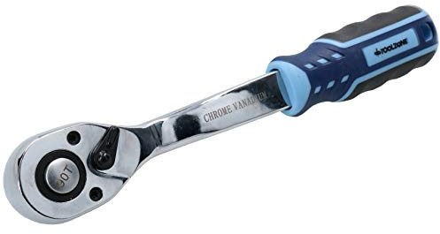 AB Tools Llave de carraca profesional extrafina de 90 dientes de 1/2 pulgada, agarre suave