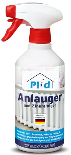 Plid Anlauger & Zinkreiniger | Fliesenreiniger & Entfetter | 0,5 L | Untergrundreiniger | Fettlöser für Fliesen, Zink & Lack | Reinigt gründlich & verbessert die Haftung | Made in Germany