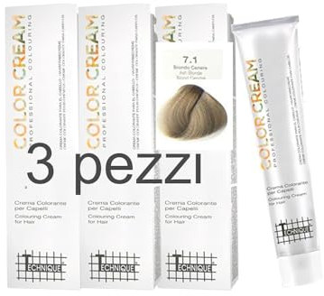 TINTA COLOR CREAM 7.1 Biondo Cenere TECHNIQUE