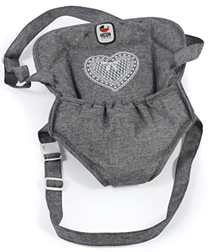 Bayer Chic 2000 Puppentragegurt für Baby-Puppen, Puppentrage, Puppenzubehör, Jeans grau