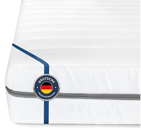 BMM Kaltschaummatratze Klassik XXL 90x210 cm H4 12 cm | Stabiler KSCell® Kaltschaum mit kompakter 12 cm Höhe bietet zuverlässigen Liegekomfort für vielseitige Einsatzbereiche.