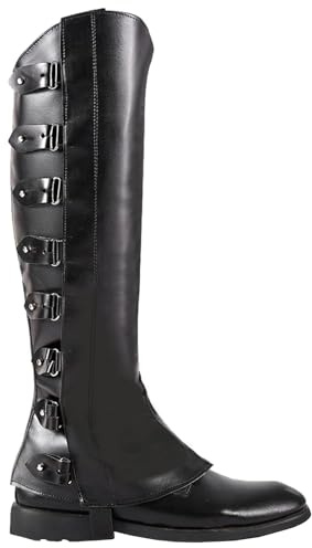 Pirate Costume Boot Covers Medieval Pirate Boot Covers Faux Leather Steampunk Shoes Cover,Viking Jedi Warrior Knight Armor Leg Gaiters Cosplay Accessary Renaissance Costume Boot Covers ﻿