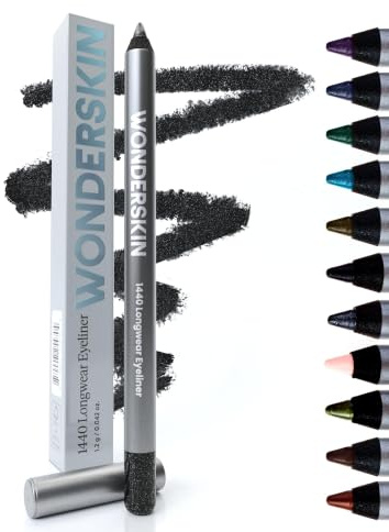 Wonderskin Eyeliner Stift - Wasserfest und Langhaftend | Wasserfeste, wischfeste Formel für präzise, lang anhaltende Definition