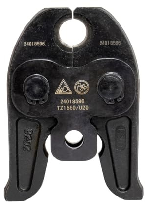 TekTools 'U' Jaws for TZ1550 Press Tools - Specialized Plumbing Press Fitting Components, 20mm