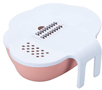 Portable String Vegetable Chopper - Vegetable Chopper Dicer Cutter Dicing Machine, Potato Onion Garlic Chopper with Container, Veggie Slicer Cutter Grater, Cheese Chopper Mini, Food Processor Small