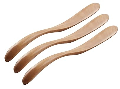 CIYODO 3-teiliger Holz-butterschneider Gebäck-verteiler Marmeladen-schneidewerkzeug Für Sahne Käse Und Butter Und Leicht Zu Reinigen
