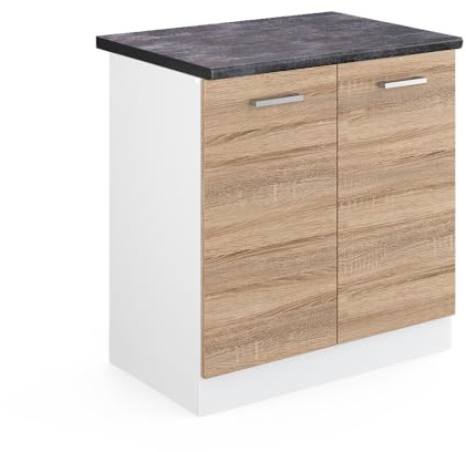 Vicco Spülenunterschrank R-Line, Sonoma, 80 cm