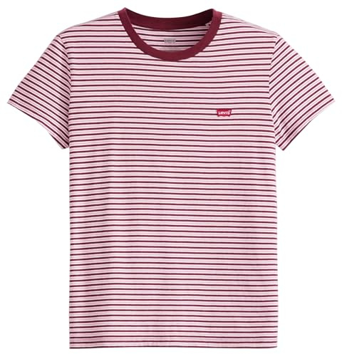 Levi's The tee, Camiseta Mujer, Anita Stripe Zinfand, L