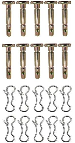 CANIGHT Piezas para Quitanieves 10 Piezas Juego de Pasadores de Seguridad Accesorios de Repuesto para Barredora de Nieve