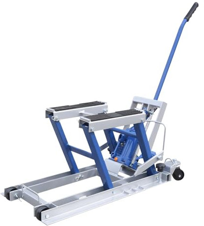 SUONTY Sollevatore idraulico per moto, 680 kg, sollevatore ATV, ponte sollevatore per moto, ponte sollevatore ribaltabile