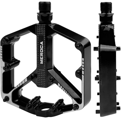 Luazvilkpsar Fahrradpedale, Flachpedale mit Abgedichtete Lager, CNC 9/16 Zoll Pedale, Fahrrad MTB rutschfeste Aluminium, Kostenloser Installation Tool, für Mountainbike, Stadtrad, Rennrad
