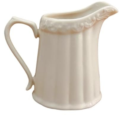 OUYUE Salsera Cuencos para Salsas Jarra De Cerámica For Leche con Relieve Nórdico, Jarra For Leche, Jarra For Salsa, Salsera, Jarrón Pequeño For Escritorio Jarrita para Salsas