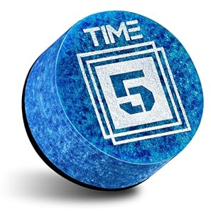 RHINO Time Billard-Queue-Spitze, 14 mm, Blau/Härte: Time 4, mittelhart, 5 Stück