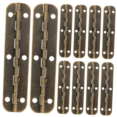 Veemoon Heavy Duty Piano Hinge 180 Degree Continuous Long Iron Hinge with Pre-drilled Holes Wear-Resistant for Tool Box and Wooden Box Furniture Fittings