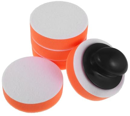Anneome 1Set Tamponi Applicatori Cera con Ergonomico per Lucidatura Manuale per Finitura Professionale e Protezione Auto