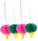 TOPBATHY 4 Piezas Adorno Colgante Decoración Panal para Fiestas y Tiendas de Postres Bola de Panal