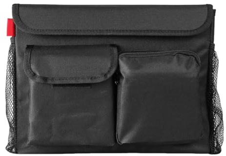Electric Scooter Bag Storage | Mobility Scooter Cup Holder Laptop Pocket | Motorcycle Pouch Portable Accessories Carrying Bag for Daily Commuting Travel Road Trip Vacation