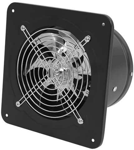 VZXATYOP Ventilateur d'extraction Portable de 7 Pouces 50W Montage Mural for Garage Atelier Cuisine Salle de Bain Plafond Grenier fenêtre sous-Sol