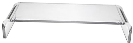 Operitacx Stand per Monitor in Acrilico Trasparente Elevatore per Computer per Uso Domestico Ufficio Supporto Portaoggetti Multifunzionale per Aumentare Altezza del Monitor e Migliorare La p