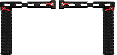 Stabilizzatore Dual Handle Grip, Supporto Luce Monitor Esteso per Stabilizzatore RS 2 / - Cornice Protettiva per Macchina Fotografica Cage, Montaggio Versatile, Alta Stabilità V