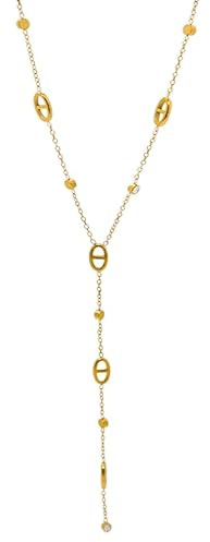 SWZEC Collier LONG MAILLE MARINE Calyssandra