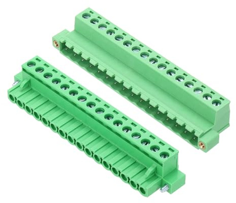QUARKZMAN 1 Satz PCB-Klemmleiste, 5.08mm 16-Polig Leiterplatten-Klemmenblöcke Stecker und Steckdosen Kits 300V 10A