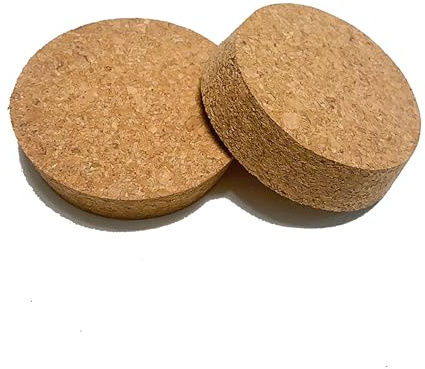 Yuelulala 2pcs Large Cork Stoppers 9~11cm Cork Bottle Stoppers Tapered Corks Plugs Corks Canning Jar Lids Wooden Taper Stopper for Kitchen Wedding Favor Canning (A215-2)