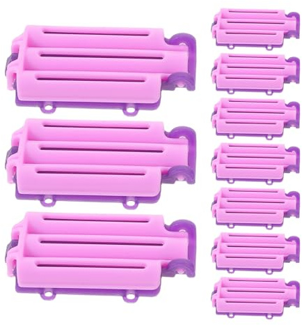 HONITANO Lot de 30 Bigoudis Spiralés à Double Rangée 5,7 X 3 X 1,3 Cm en Plastique Léger, Clips de Volume pour Racines, Bigoudis Permanents sans Chaleur pour Cheveux Courts,